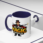 Magic Logo Coffee Mug — "Big Tim's Magic Emporium" Accent Mug (11/15oz) by Printify