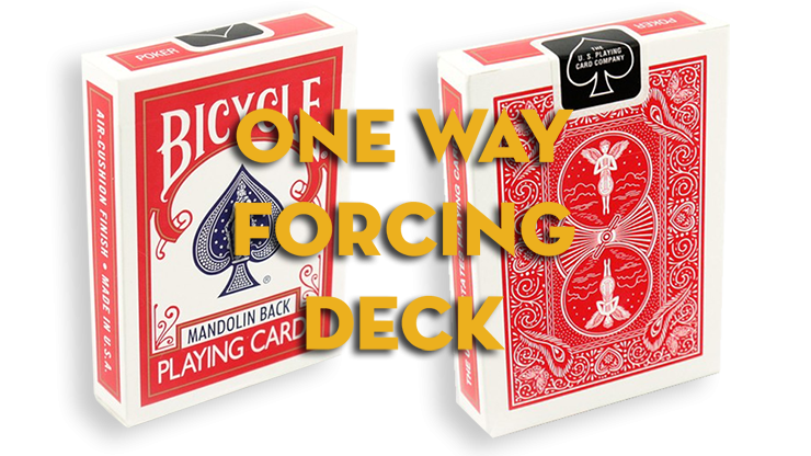 Assorted Red Mandolin One Way Forcing Deck by Murphy's Magic Supplies, Inc.