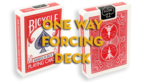 Assorted Red Mandolin One Way Forcing Deck by Murphy's Magic Supplies, Inc.