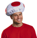 Toad Mushroom Super Mario Hat Funny Costume Accessory by HalloweenStore.com