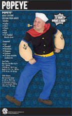 Popeye Sailor Man Adult Mens Costume by HalloweenStore.com