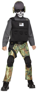 Skull Soldier Soldier Crane Military Child Costume by HalloweenStore.com