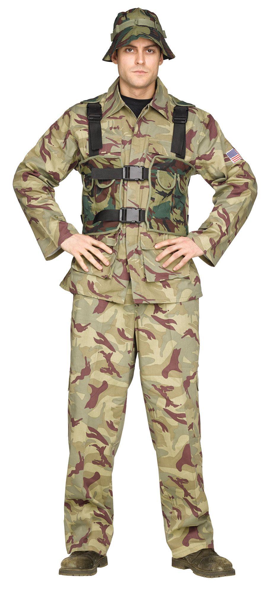 Authentic Issue Delta Force Navy Seal Military Adult Mens Costume by HalloweenStore.com