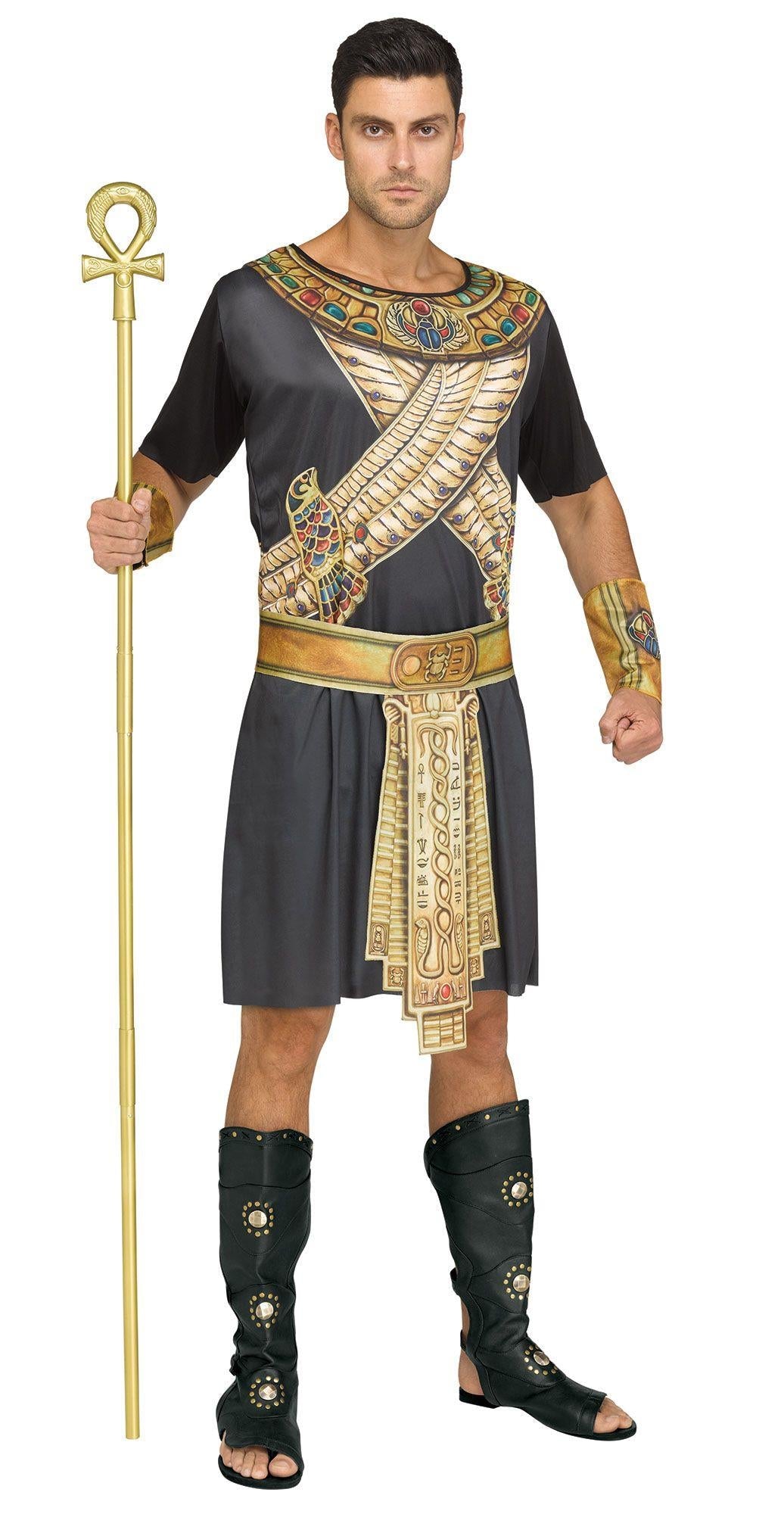 Pharaoh Tunic Egyptian King Adult Costume by HalloweenStore.com