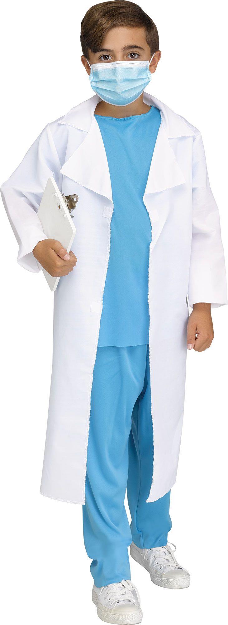 Doctor Child Surgeon Costume Lab Coat Size Small 4-6 by HalloweenStore.com