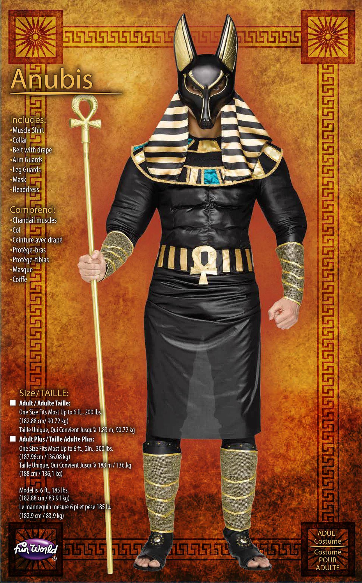 Anubis Ancient Egyptian Jackal Deity Adult Costume by HalloweenStore.com