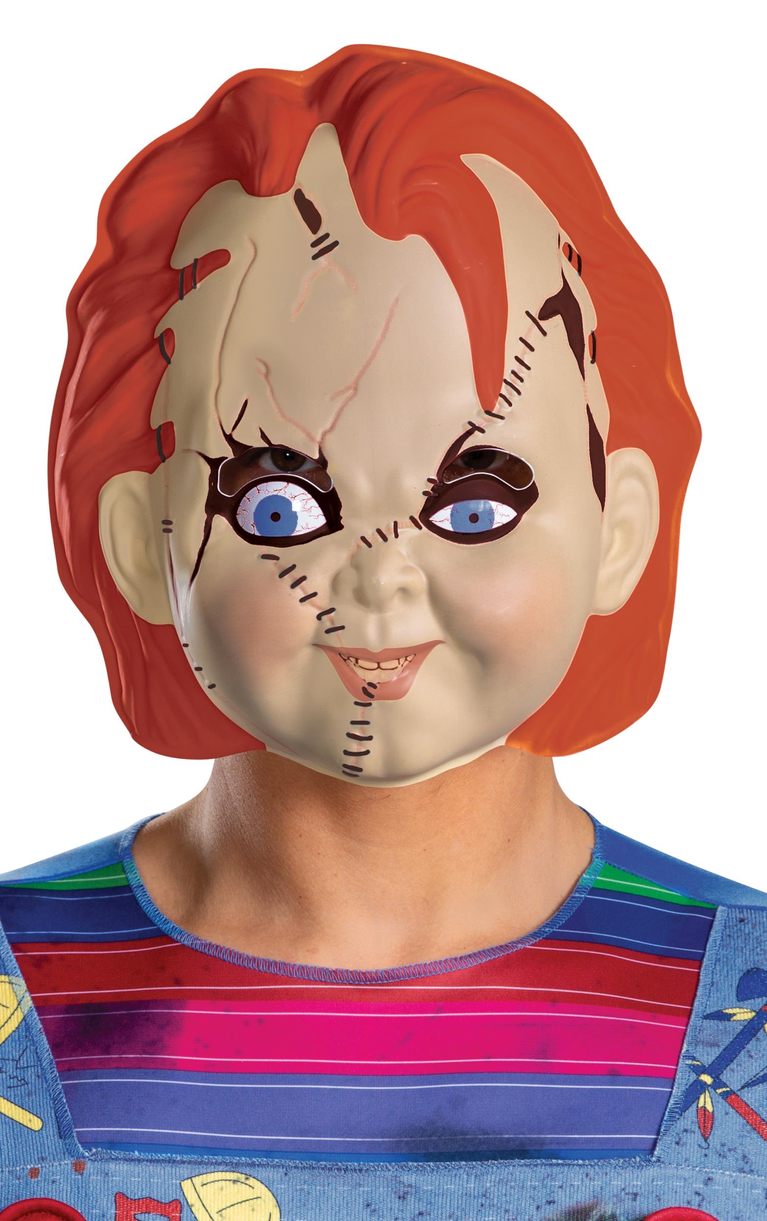Childs Play Chucky Doll Horror Plastic Mask by HalloweenStore.com