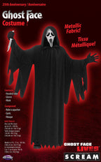 Scream Ghost Face 25th Anniversary Movie Edition Adult Costume by HalloweenStore.com