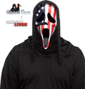 Fun World Scream Ghost Face Patriotic American Flag Vinyl Character Costume Mask by HalloweenStore.com