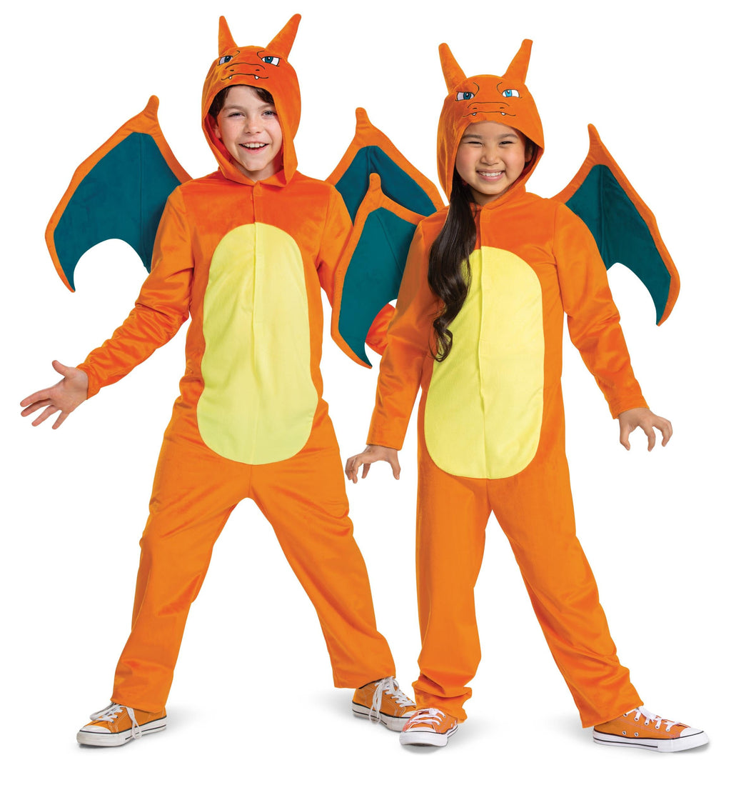Charizard Pokemon Deluxe Child Halloween Costume Size LG 10-12 by HalloweenStore.com