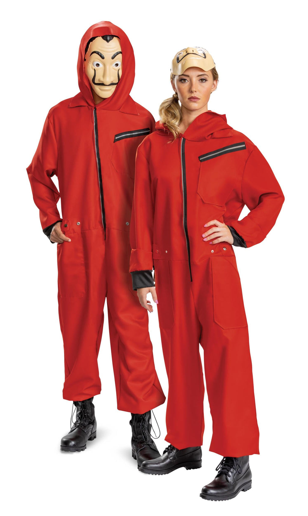 Money Heist Salvador Dali Adult Jumpsuit Deluxe Adult Costume X-Large 42-46 by HalloweenStore.com