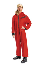 Money Heist Salvador Dali Adult Jumpsuit Deluxe Adult Costume Medium 38-40 by HalloweenStore.com