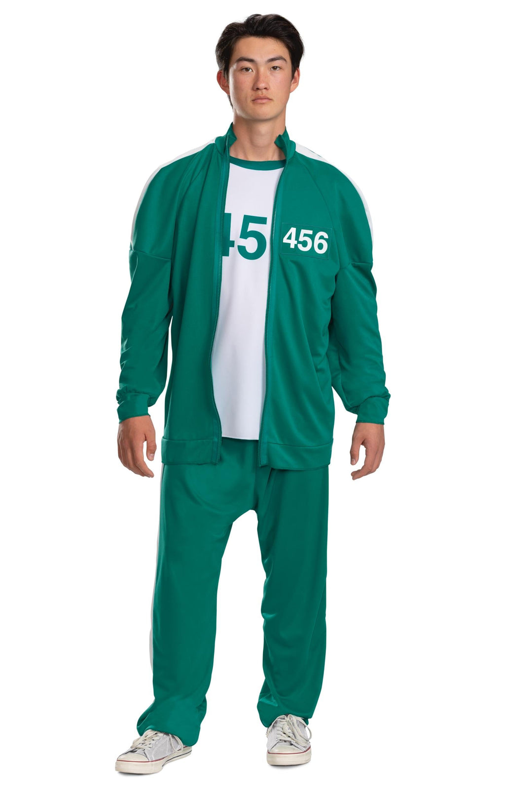 Squid Games Player 456 Track Suit Costume Adult Small/Medium by HalloweenStore.com