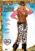 Cowgirl Ranger Plus Size Adult Costume Western Vest and Chaps by HalloweenStore.com