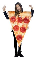 Festive Screen Print Pizza Child American Food Costume by HalloweenStore.com