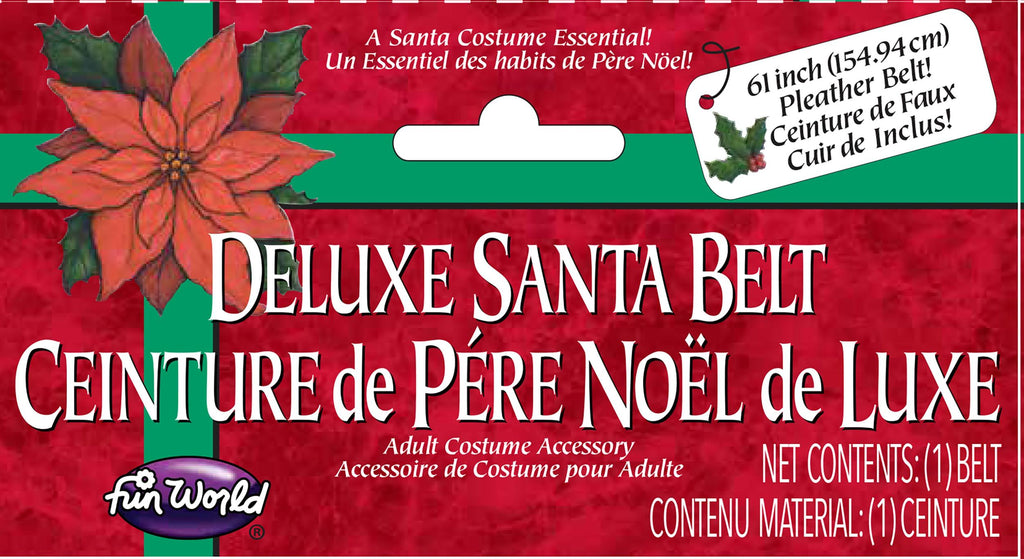 Santa or Pirate Adult Costume Belt 5" Wide 61" Long by HalloweenStore.com