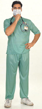 Adult Emergency Room Surgeon Doctor Costume Scrubs by HalloweenStore.com
