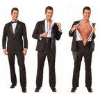 Instant Zip Up Stripper Tuxedo Adult X-Large by HalloweenStore.com
