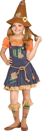 Cute Scarecrow Child Costume Size Medium 8-10 by HalloweenStore.com