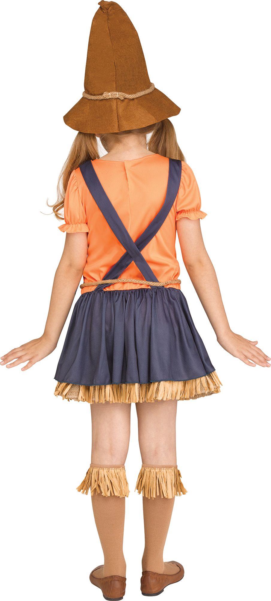 Cute Scarecrow Child Costume Size Medium 8-10 by HalloweenStore.com
