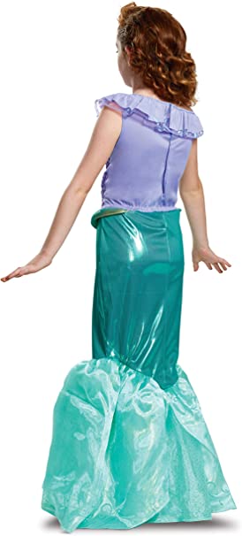 Ariel Dress Disney Princess Deluxe Toddler Costume Medium 7-8 by HalloweenStore.com