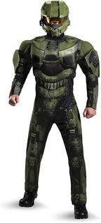 Halo Master Chief Jumpsuit Deluxe Adult Costume XX-Large 50-52 by HalloweenStore.com