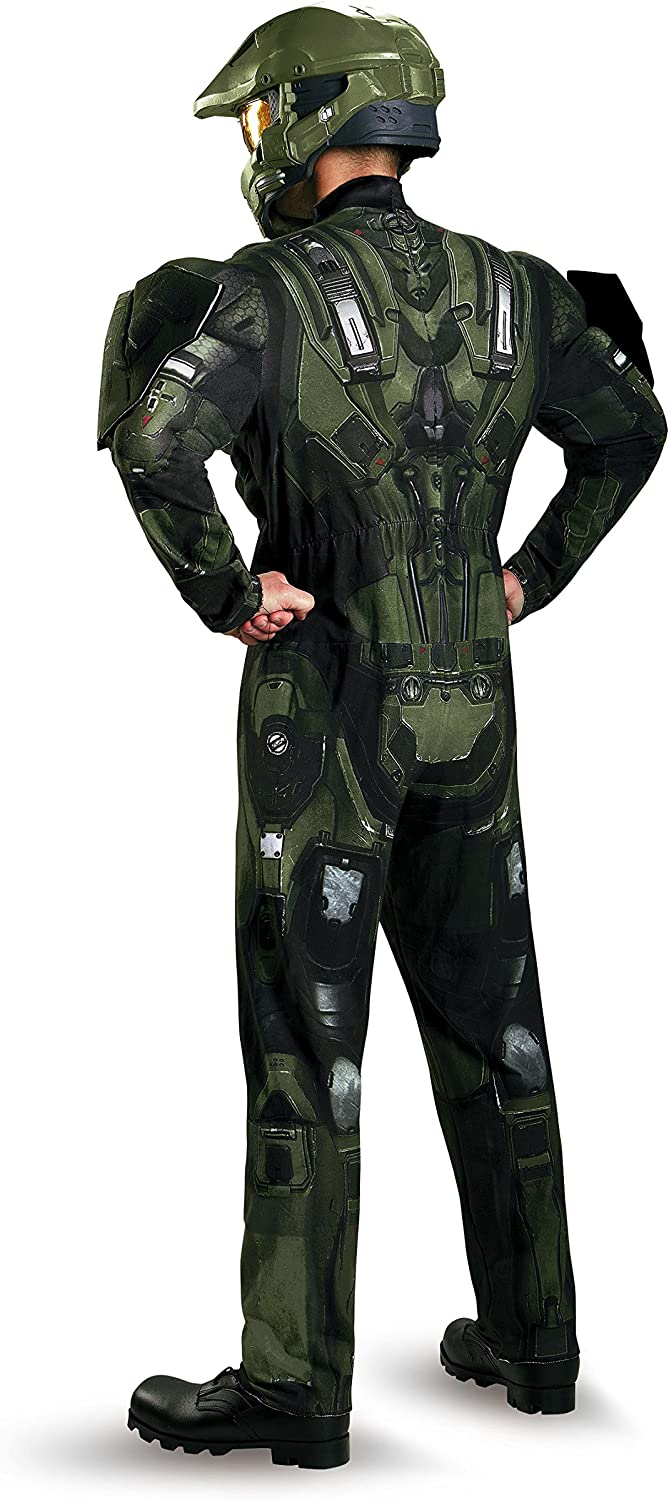 Halo Master Chief Jumpsuit Deluxe Adult Costume XX-Large 50-52 by HalloweenStore.com