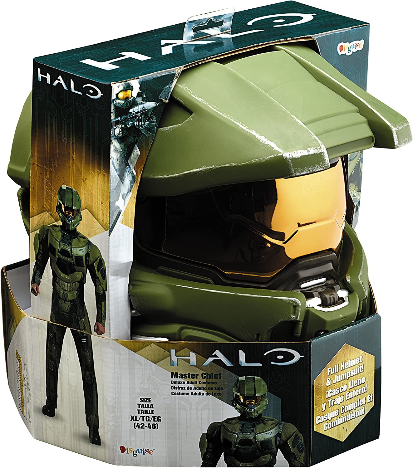 Halo Master Chief Jumpsuit Deluxe Adult Costume XX-Large 50-52 by HalloweenStore.com