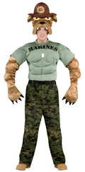 Military Mascot Marine Chesty The Bulldog Adult Costume by HalloweenStore.com