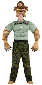 Military Mascot Marine Chesty The Bulldog Adult Costume by HalloweenStore.com
