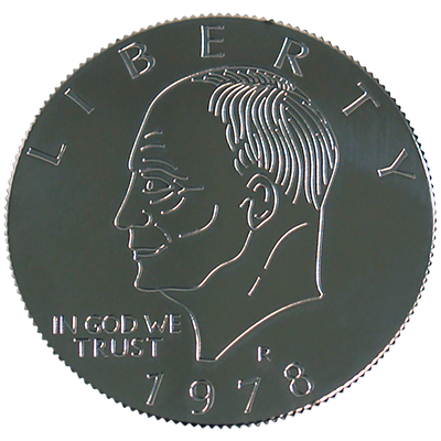 Eisenhower Palming Coin (Dollar Sized) by You Want it We Got it - Trick by Murphy's Magic Supplies, Inc.