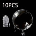 10pcs 26 Inch Enormous Transparent Balloons for Filling, 6 Mother'S Day Pre Stretched Ultra Wide Mouth Valentine'S Day Wave Balloons, Large Transparent Bubble Balloons for Weddings, Birthdays, And Party Decorations