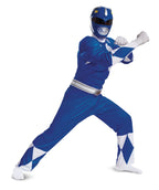 Blue Ranger Power Rangers Classic Deluxe Adult Costume XL 42-46 by HalloweenStore.com
