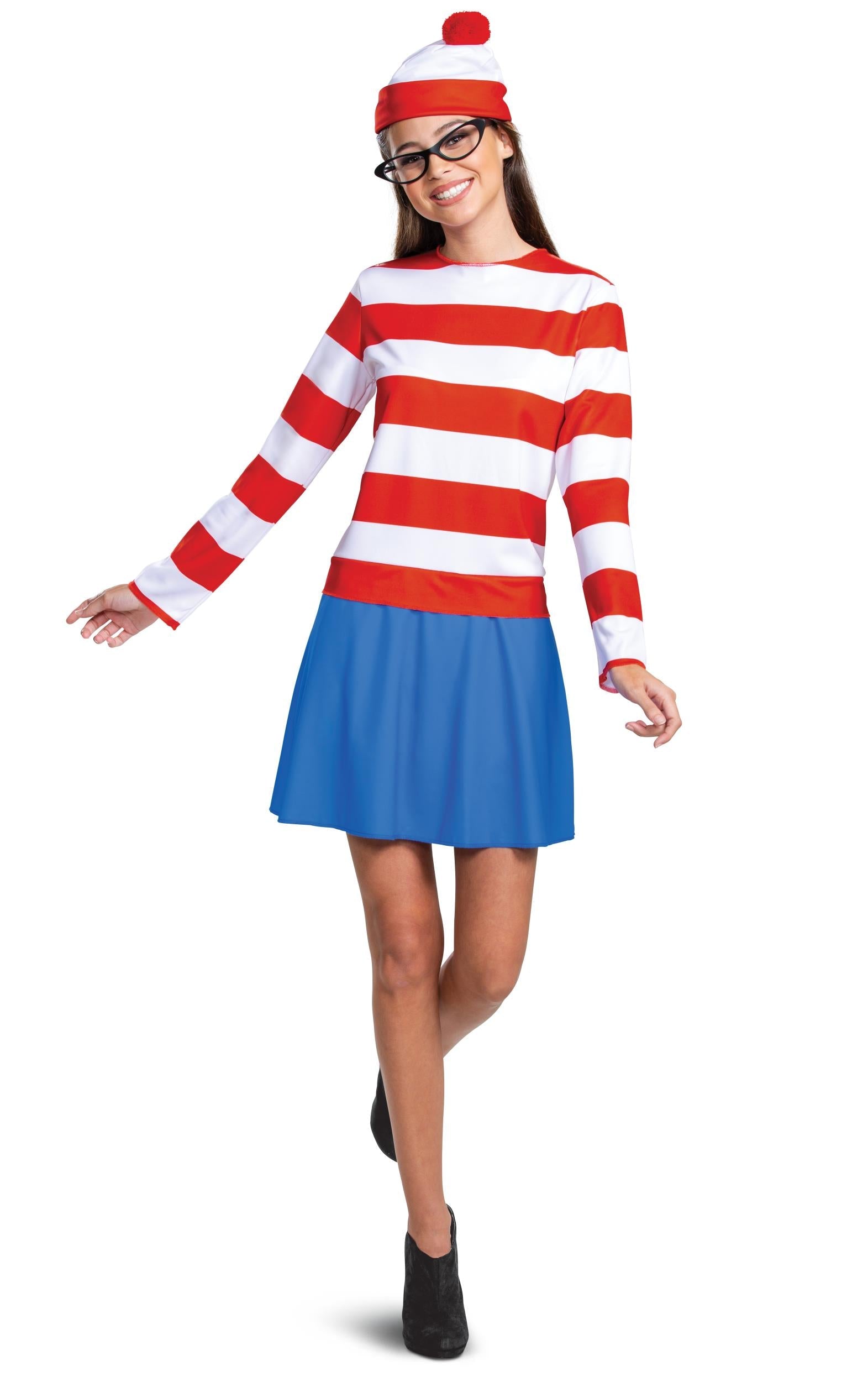Wenda Classic Where's Waldo? Adult Halloween Costume X-Large 18-20 by HalloweenStore.com