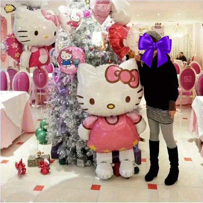 [Hello Kitty Balloon] Sanrio Hello Kitty Balloon - Large Inflatable Hello Kitty Face with Iconic Bow for Birthday Party Decorations, Graduation, Showers & for mother’s Day - Party Balloons for Events, Durable Indoor/Outdoor Hello Kitty Character