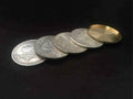 blue-ther Flight Magic Tricks Production Transposition Vanishing Coin Magic Magician Accessories Close Up Illusions Props Gimmick Coin Routine