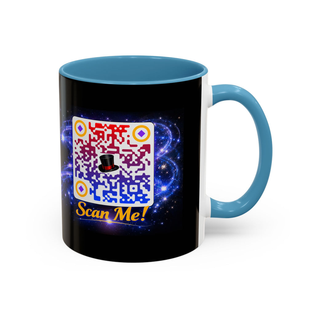 Magic QR Coffee Mug — 'Scan Me!' Mystical Barista Tea & Coffee Cup