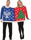Ugly Christmas Sweater for two Chanukah Size X-Large by HalloweenStore.com