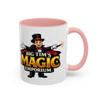 Magic Logo Coffee Mug — "Big Tim's Magic Emporium" Accent Mug (11/15oz) by Printify
