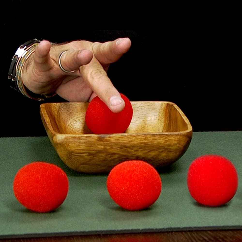 Magic Trick Spongeballs - Red Edition - 4 Ball Set with Complete Online Course