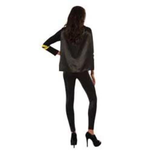 Women's DC Superheroes Batgirl Sporty Tee Shirt With Cape Size Medium by HalloweenStore.com