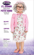 Lil Grammy Old Lady 100 Years of School Grandma Toddler Costume Size Small 2T by HalloweenStore.com