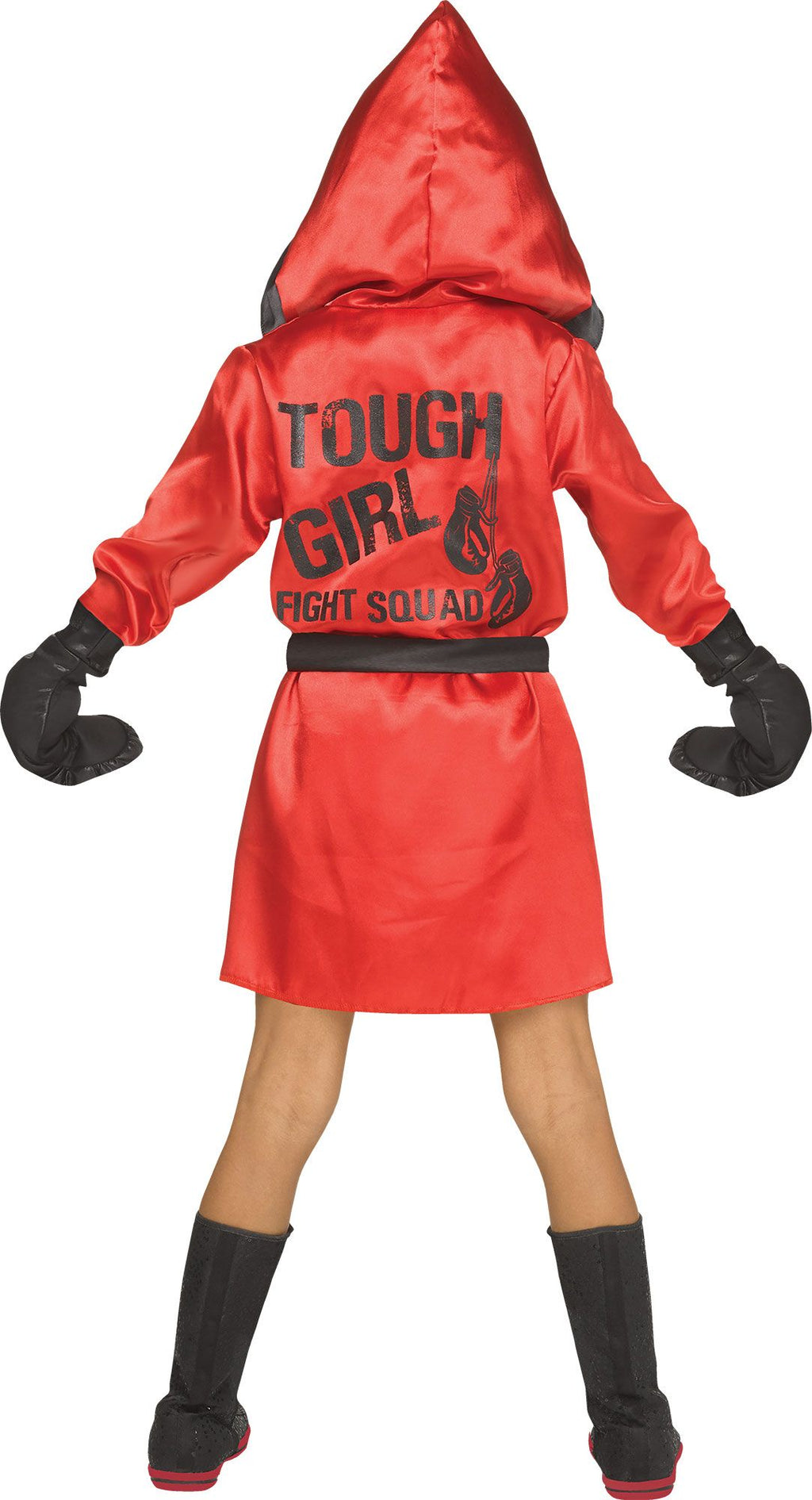 Tough Girl Red Boxer Child Costume Size Large 12-14 by HalloweenStore.com