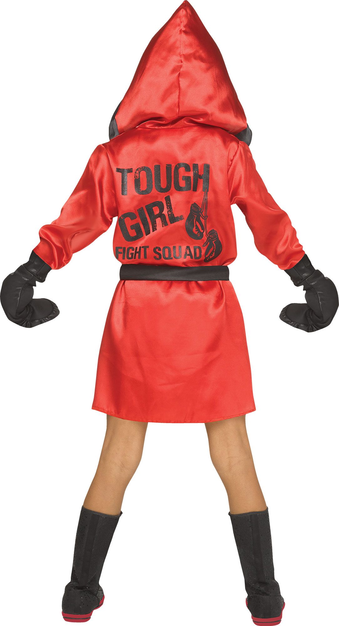 Tough Girl Red Boxer Child Costume Size Large 12-14 by HalloweenStore.com