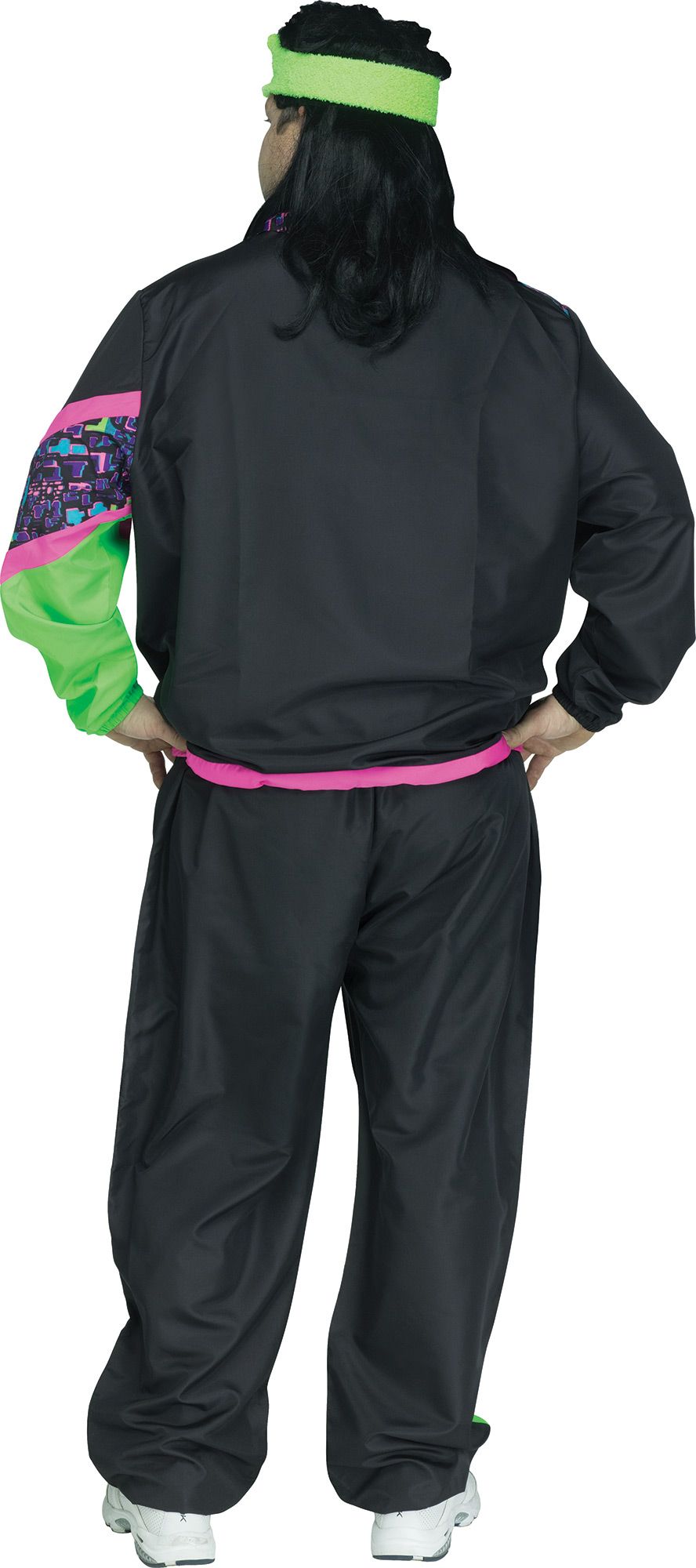 80's Men's Track Suit Retro Adult Costume Plus Size by HalloweenStore.com