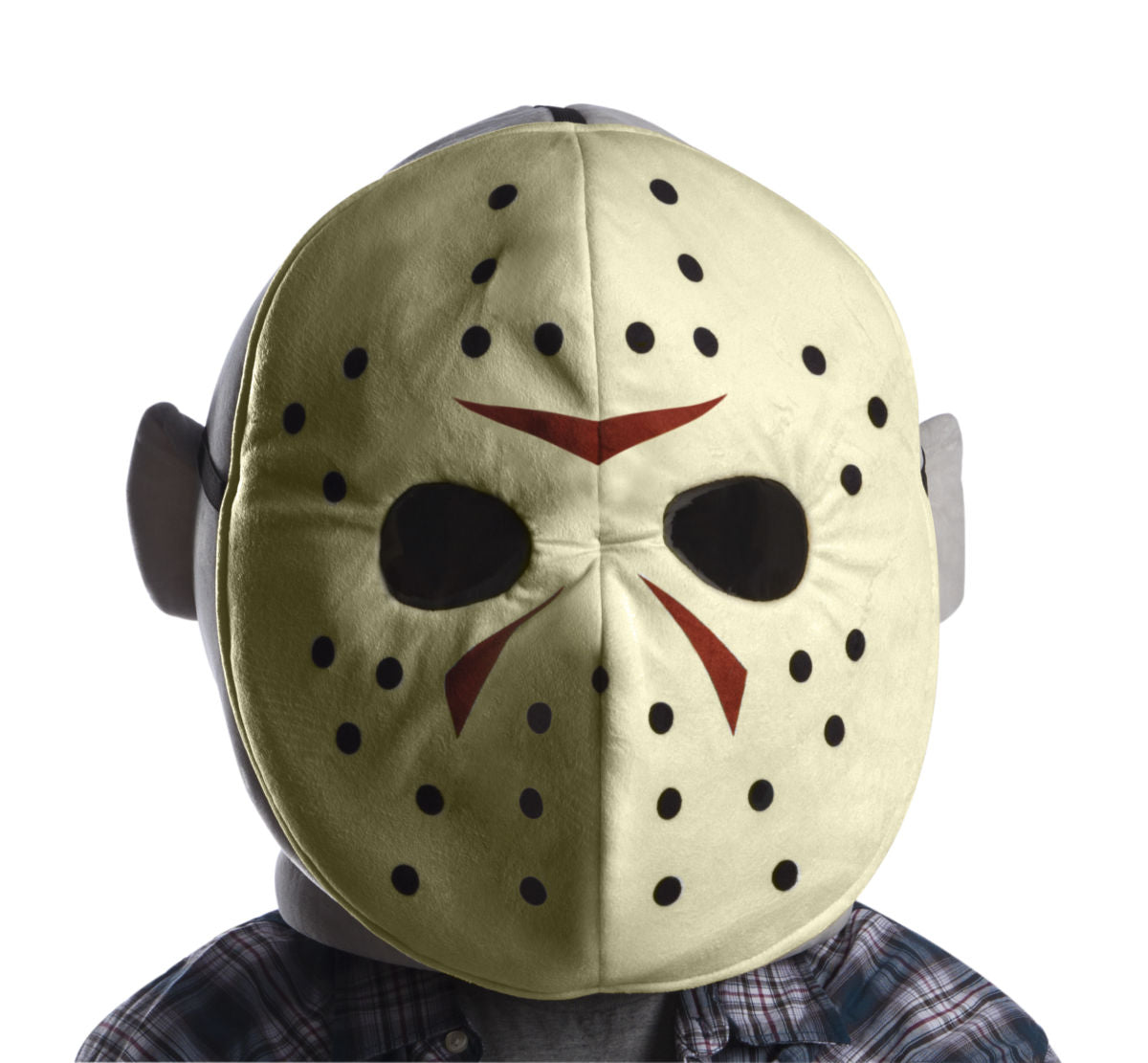 Large Plush Friday The 13th Jason Voorhees Mascot Head Hockey Mask by HalloweenStore.com