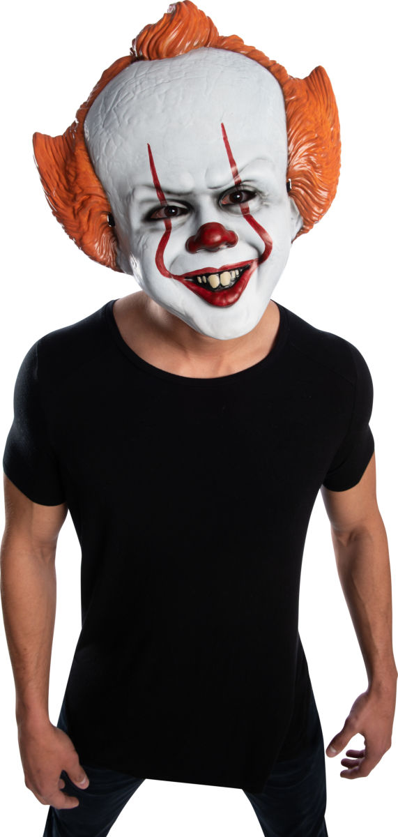 IT the Movie Chapter 2 Version Pennywise Adult Vacuform Mask by HalloweenStore.com