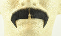 Black 100% Human Hair European Character Elegant Handlebar Mustache 2028 by HalloweenStore.com