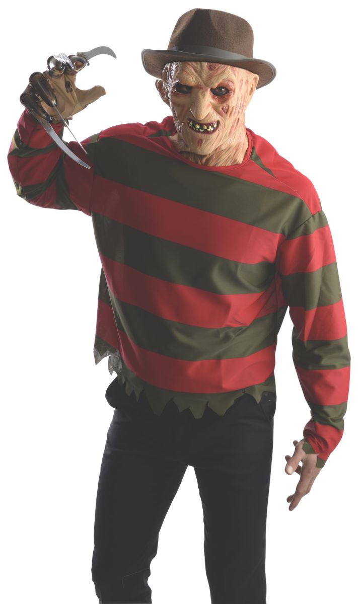 Freddy Krueger Costume Sweater and Mask Size X-Small Teen by HalloweenStore.com