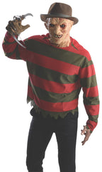 Freddy Krueger Costume Sweater and Mask Size X-Small Teen by HalloweenStore.com